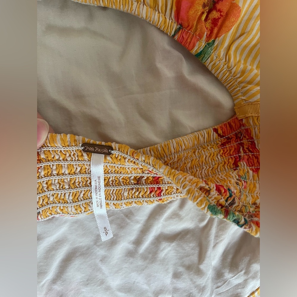 Free People Yellow Floral Midi Dress - Picture 5 of 5